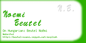 noemi beutel business card